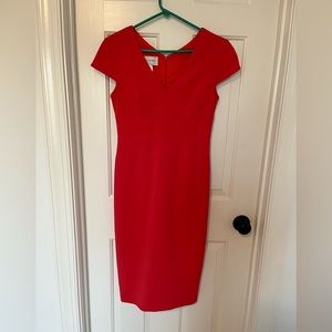 Orange Donna Morgan Sheath Dress